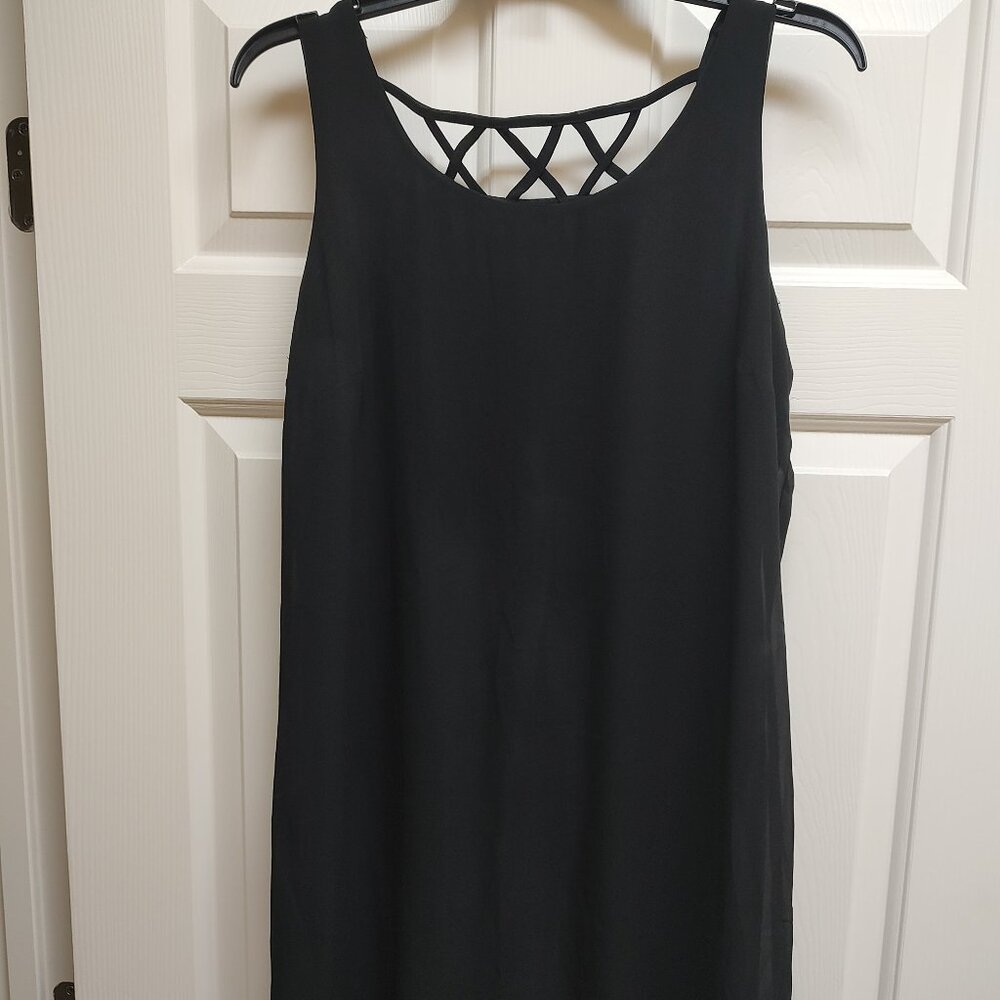 Heart Soul Womens Shift Swing Dress Strappy Neck XL